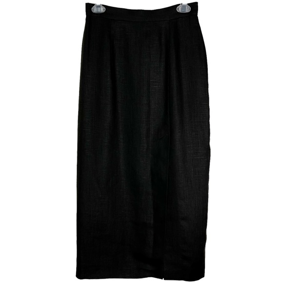 NWOT Sake 100% Linen Maxi Skirt in Dark Brown Women’s Sz 8 - Picture 1 of 10